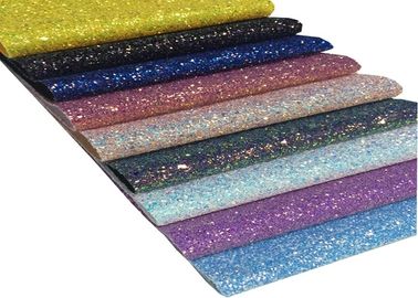 China A4 Size Glitter Fabric Sheet For DIY Material,Chunky Glitter Fabric Sheet factory