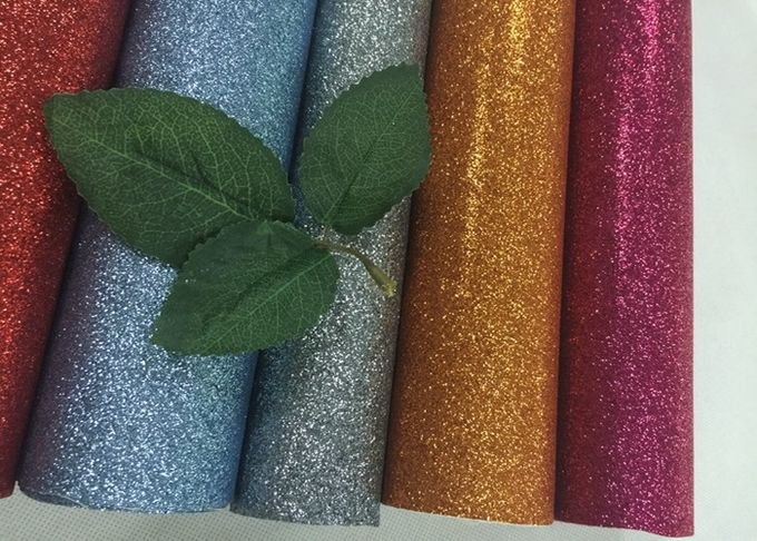 Personalized Pu Glitter Material Fabric 50meters One Roll For Bags Decor